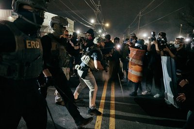 Police clear Newark anti-ICE protest camp