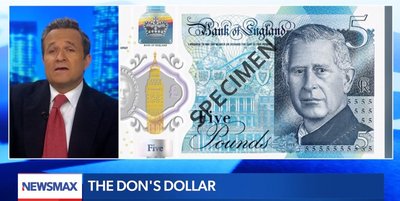 Newsmax host discusses Trump image on U.S. currency